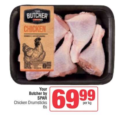 Your Butcher by SPAR Chicken Drumsticks 6s