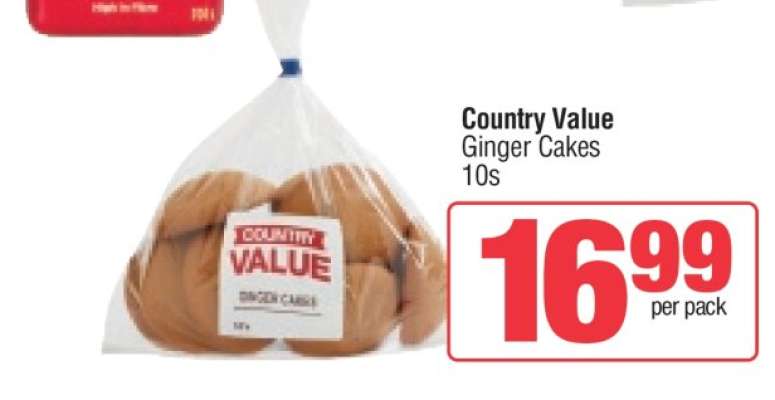 Country Value Ginger Cakes