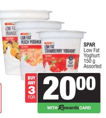 SPAR Low Fat Yoghurt