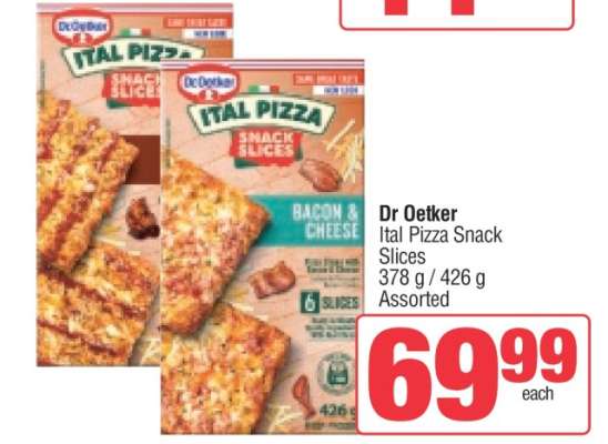 Dr Oetker Ital Pizza Snack Slices