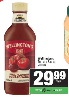 Wellington’s Tomato Sauce 700 ml