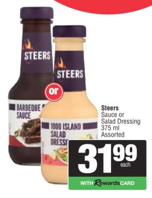 Steers Sauce or Salad Dressing