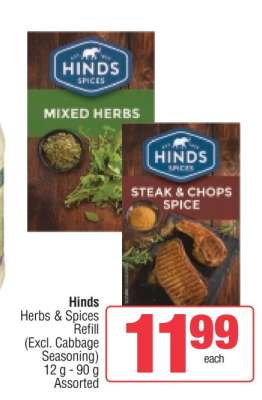 Hinds Herbs & Spices Refill