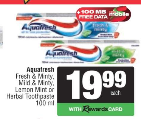 AQUAFRESH TOOTHPASTE