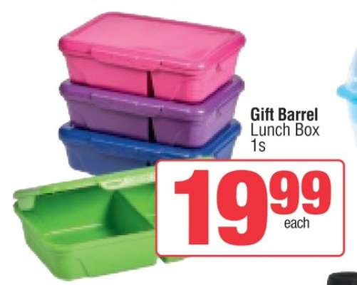 Gift Barrel Lunch Box