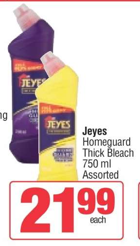 Jeyes Homeguard Thick Bleach
