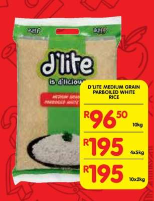 D'LITE MEDIUM GRAIN PARBOILED WHITE RICE