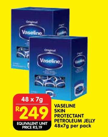 VASELINE SKIN PROTECTANT PETROLEUM JELLY 48x7g per pack