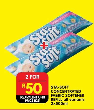 STA-SOFT CONCENTRATED FABRIC SOFTENER REFILL