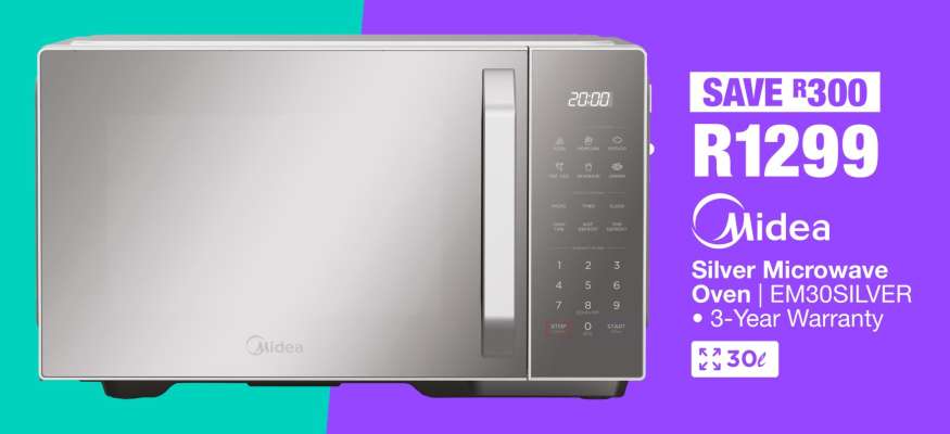 Midea Silver Microwave Oven