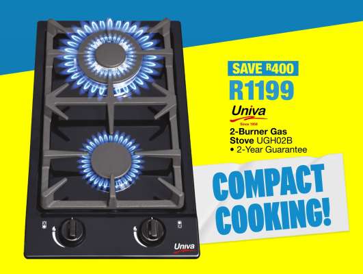 Univa 2-Burner Gas Stove UGH02B