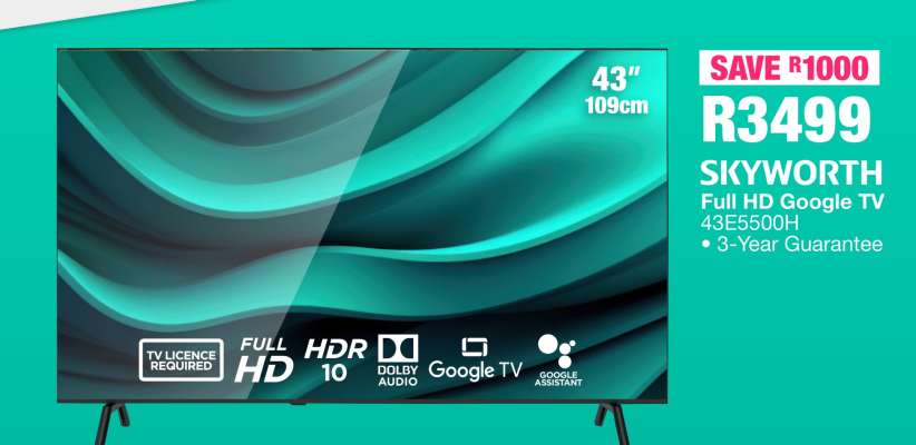 SKYWORTH Full HD Google TV 43E5500H
