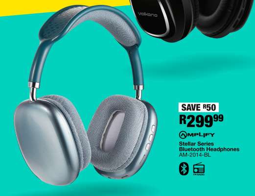 Amplify Stellar Series Bluetooth Headphones AM-2014-BL