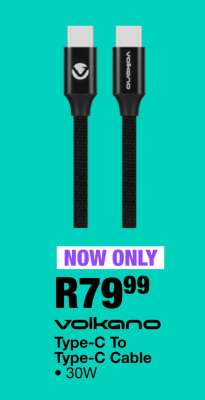 Volkano Type-C To Type-C Cable