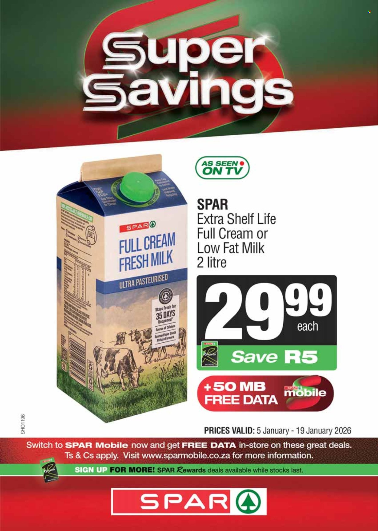 SPAR specials - 05/01/2026 - 19/01/2026. Page 1
