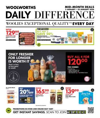 Woolworths catalogue  - 05/01/2026 - 25/01/2026.