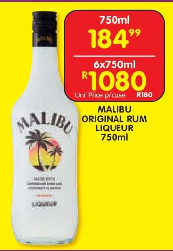 MALIBU ORIGINAL RUM LIQUEUR 750ml