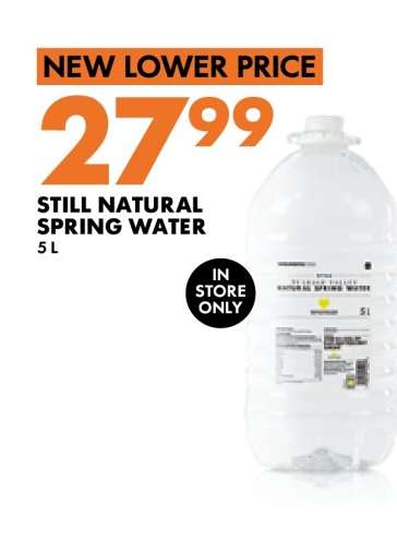 STILL NATURAL SPRING WATER 5 L