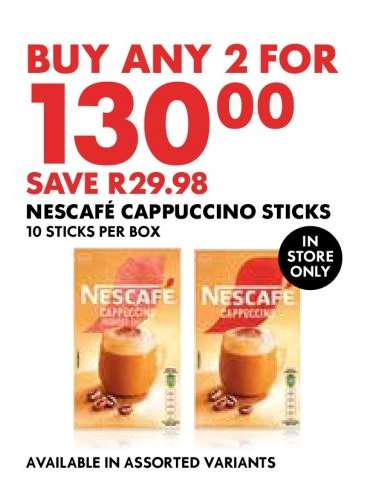 Nescafé Cappuccino Sticks