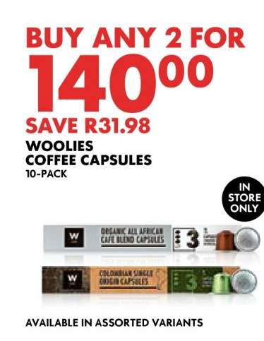 Woolies Coffee Capsules