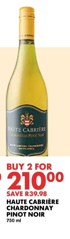 HAUTE CABRIÈRE Chardonnay/Pinot Noir
