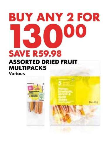 Assorted Dried Fruit Multipacks