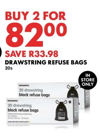 DRAWSTRING REFUSE BAGS
