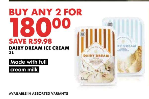 DAIRY DREAM ICE CREAM