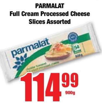 PARMALAT Full Cream Processed Cheese Slices Assorted
