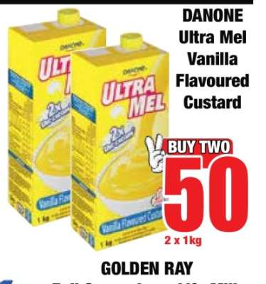 Danone Ultra Mel Vanilla Flavoured Custard