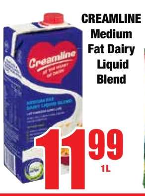 CREAMLINE Medium Fat Dairy Liquid Blend