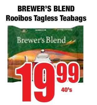 Brewer's Blend Rooibos Tagless Teabags