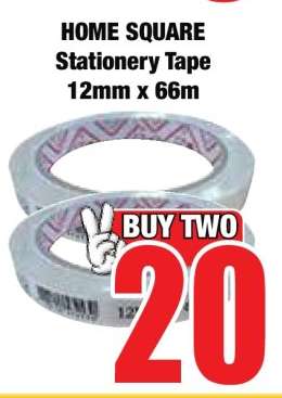 HOME SQUARE Stationery Tape 12mm x 66m