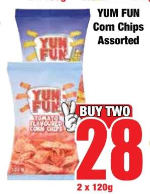 YUM FUN Corn Chips Assorted