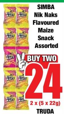 SIMBA Nik Naks Flavoured Maize Snack Assorted