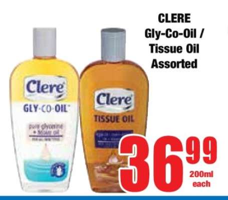 CLERE Gly-Co-Oil / Tissue Oil Assorted
