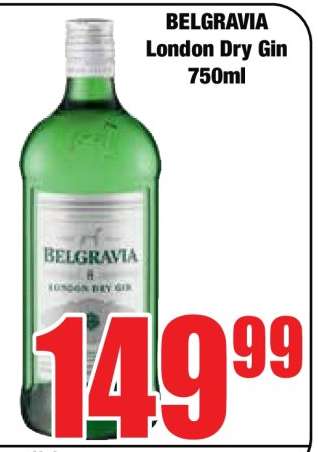 Belgravia London Dry Gin 750ml