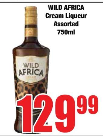 Wild Africa Cream Liqueur Assorted 750ml