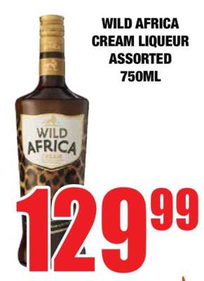 Wild Africa Cream Liqueur Assorted 750ml