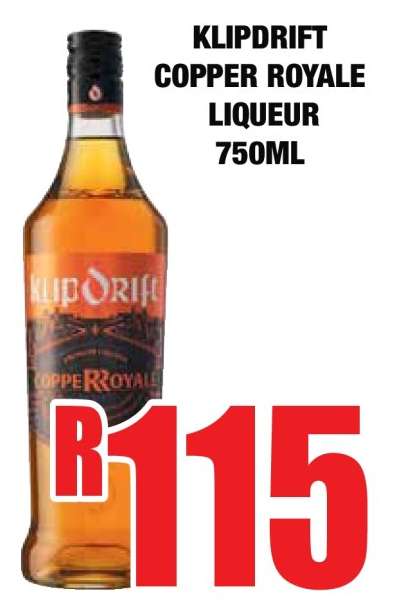 KLIPDRIFT COPPER ROYALE LIQUEUR 750ML