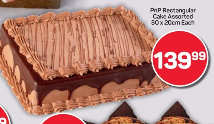 PnP Rectangular Cake Assorted 30 x 20cm Each