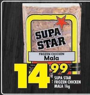 SUPA STAR FROZEN CHICKEN MALA 1kg