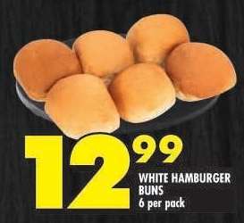 WHITE HAMBURGER BUNS