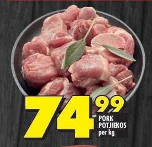 PORK POTJIEKOS per kg
