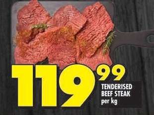 TENDERISED BEEF STEAK