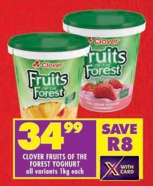Clover Fruits of the Forest Yoghurt