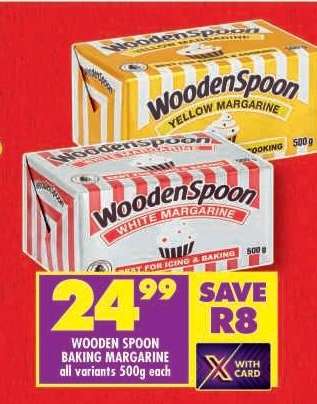 WOODEN SPOON BAKING MARGARINE