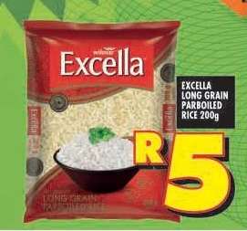 EXCELLA LONG GRAIN PARBOILED RICE 200g
