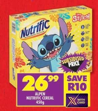 ALPEN NUTRIFIC CEREAL 450g