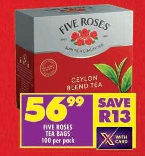 FIVE ROSES TEA BAGS